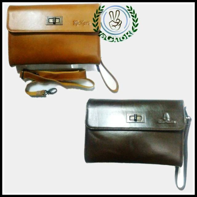 Tas Selempang Waistbag Handbag Kulit Sapi Asli - Kickers BHJ579