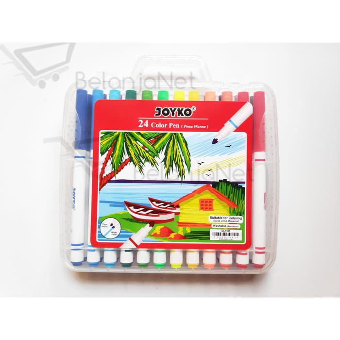 Spidol Warna| Color Pen Joyko CLP-05 24 warna washable | bisa dicuci