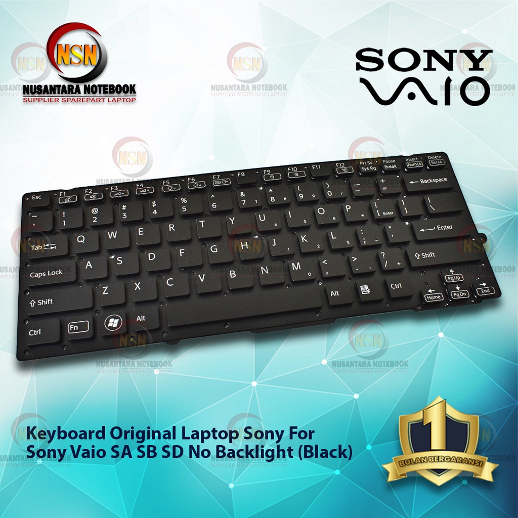 Keyboard Laptop Sony Vaio SA SB SD Black