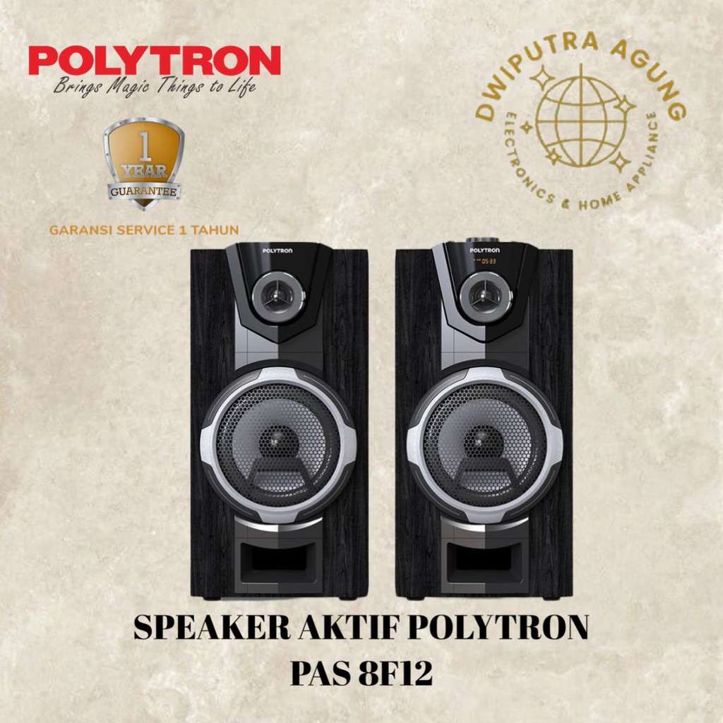 SPEAKER AKTIF POLYTRON PAS8F12 PAS 8F12 SPEAKER AKTIF BLUETOOTH POLYTRON PAS8F12