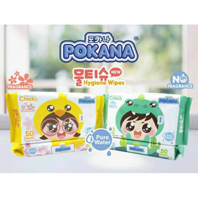 Pokana Wet Tissue 50 Sheets