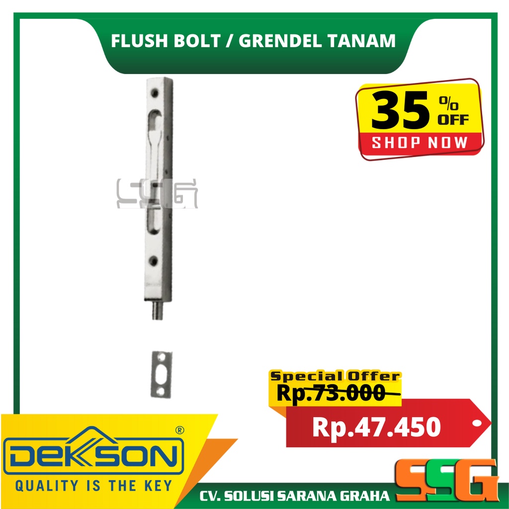 Jual Flush Bolt Dekson Dekkson Fb Sss Grendel Tanam Stainless