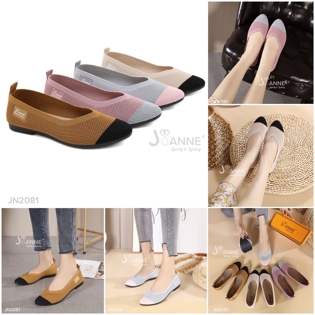 JOANNE FlyKnit Flat Shoes Lancip #JN2081 ORIGINAL (RESTOCK)