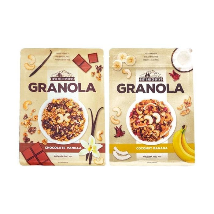 

BEST SELLER East Bali Cashew Granola 400 g vegan - Choco vanila TERLARIS