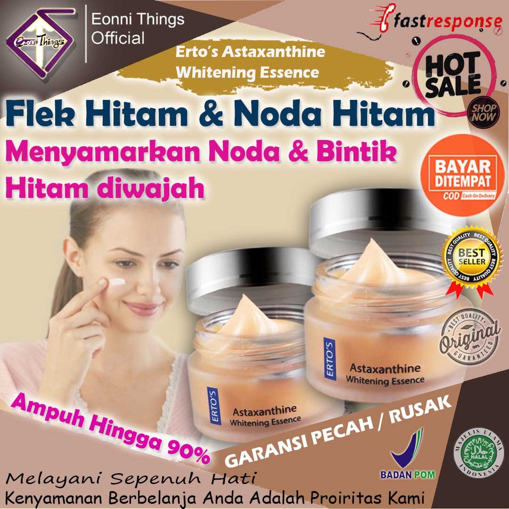 Krim Cream Pemutih Wajah Flek Noda Hitam Anti Aging Penuaan Dini Whitening Brightening Essence Skinc