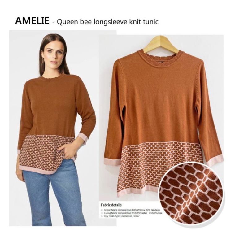 Ameli* queen be longsleeve knit blouse