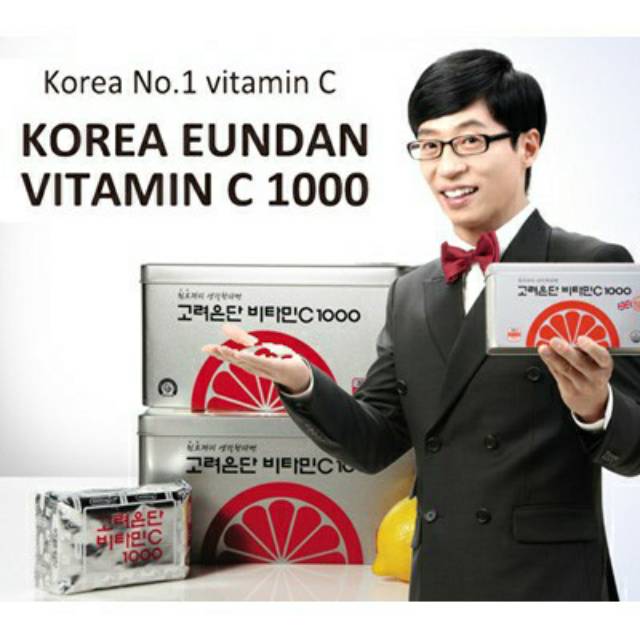 [ R E A D Y  ] EUNDAN KOREAN VITAMIN C1000 / ISI 60KAPSUL  PER PACK  /  1 KALENG ISI  5PACK