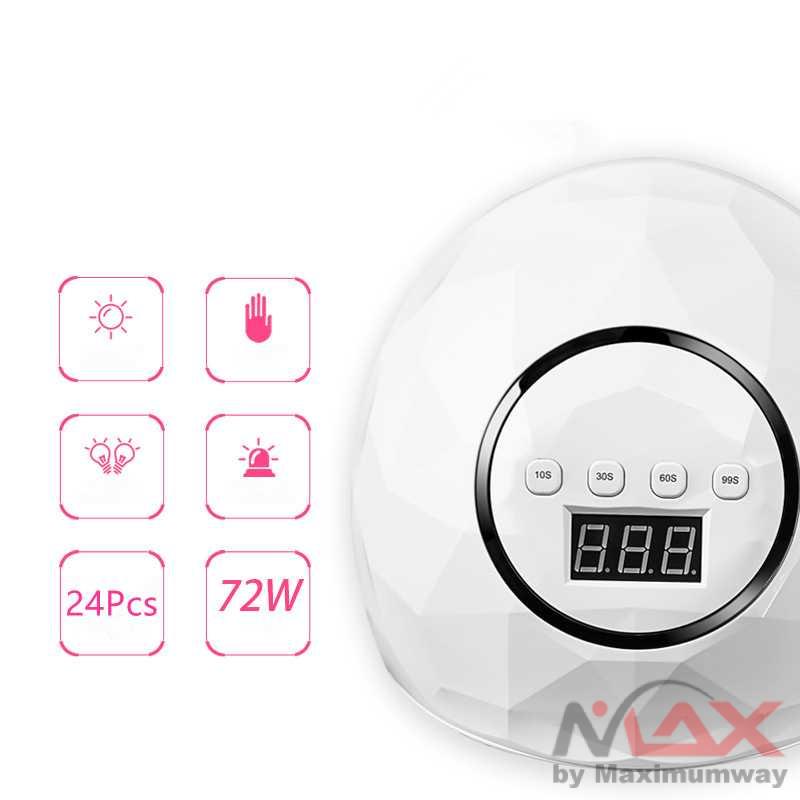 Pengering Kutek Kuku 72W 220V PROFESIONAL UV Led Lamp for Nail Dryer Machine Curing All Types Fingers Toenails Gel Polish UV Lamp Ice Lamp Manicure Brand Quick Dry Lamp UV Nail Dryer UV Lamp Manicure 39pcs LED Nail Lamp Curing Gel Polish Ice Dryer