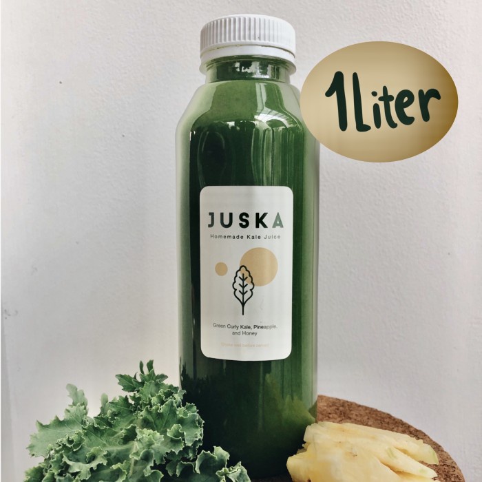 

(BISA COD) Jus Segar Sayur Kale + Nanas + Madu 1 Liter