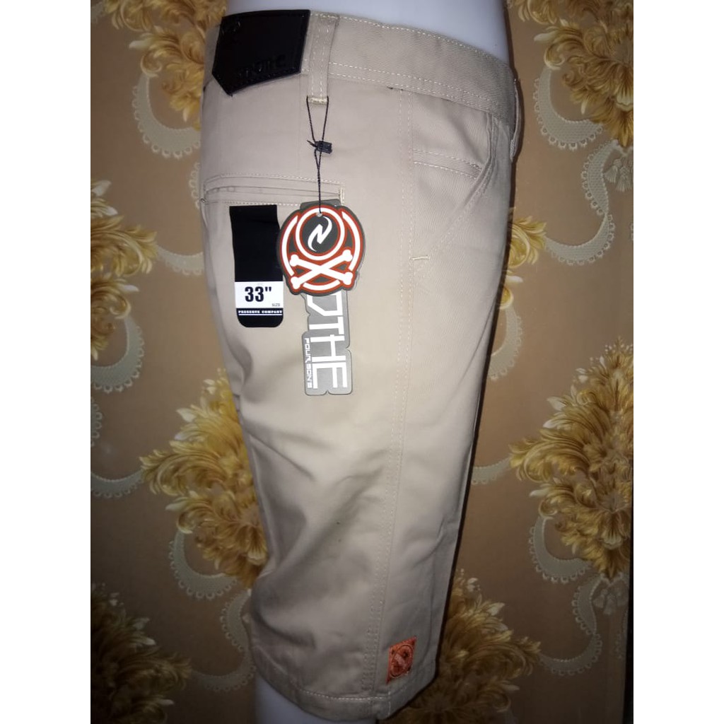 Chino Pendek Celana Cowok Hitam abu coklat krem size 27 sampai jumbo 44  big Size