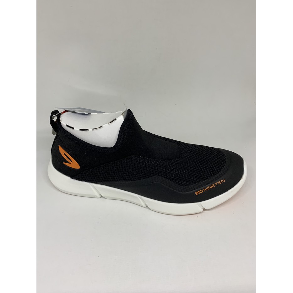 Sepatu casual 910 original Noru 1.5 hitam jingga