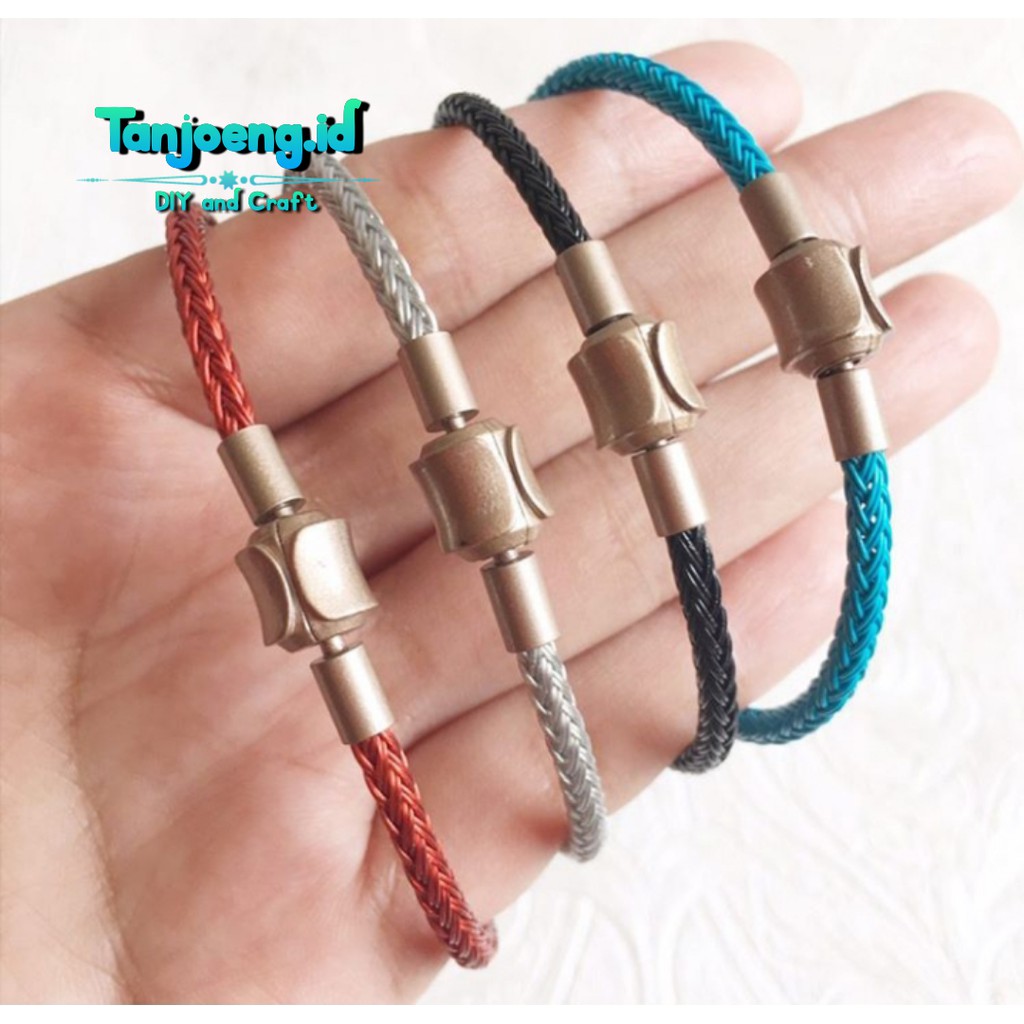 Gelang Tali Kawat Anti Air Waterproof Untuk Liontin Emas