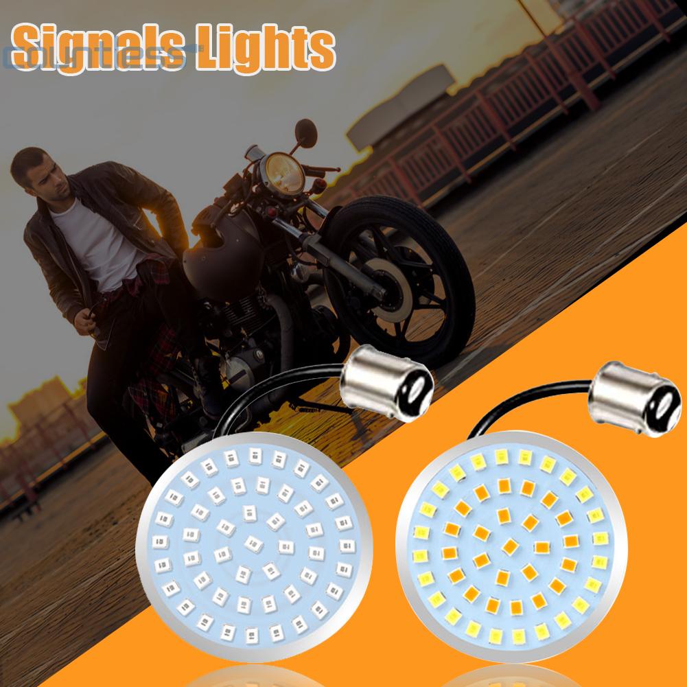 Cou 2pcs Lampu Sein LED Untuk Motor Harley Softail Dyna