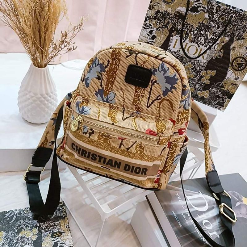 BEST SELLER ransel / backpack c*d mini motif free paperbag