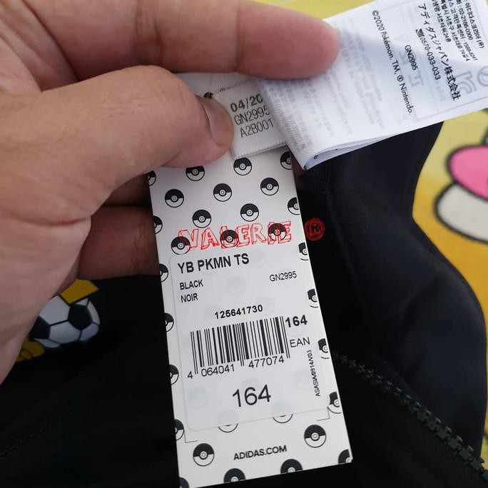 ADIDAS ORIGINAL YOUNG BOY TRACKSUIT JAKET POKEMON BLACK UNTUK ANAK