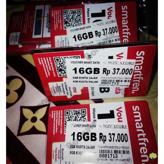 VOUCHER DATA SMARTFREN 16GB/KUOTA/INTERNET/KARTU/ISI ULANG ...