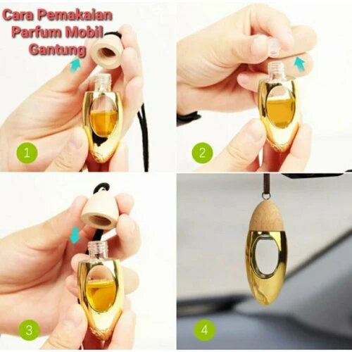 Botol Kosong Parfum Pengharum Pewangi Mobil Gantung Tahan Panas 10ml