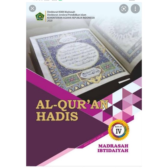 

BUKU AL QUR'AN HADIS KELAS 4 MI 2020