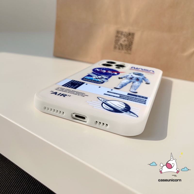 Soft Case Tpu Motif NASA Untuk iPhone 7 plus XR X XS max 11 12 13 pro max 6 6s 7 8 plus SE 2020