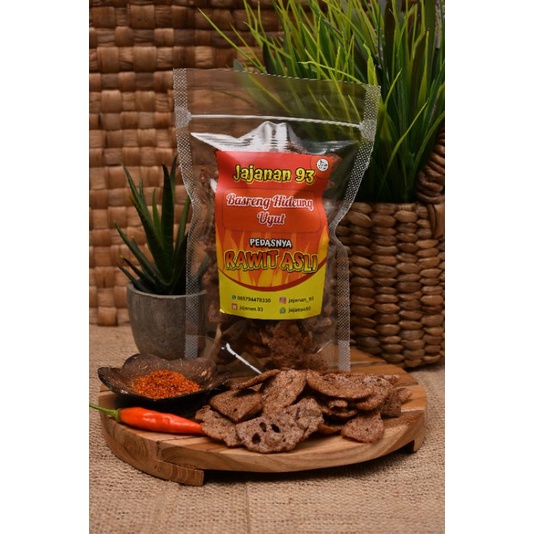

Jajanan93 Basreng Hideung Uyut (100gr)/(bubuk cabe sudah ada dalam kemasan)