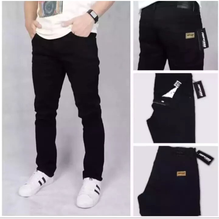 Celana jeans pria skinny / celana skinny jeans / celana panjang pria/celana jeans hitam/celana murah