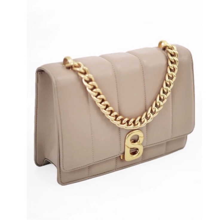 Buttonscarves Nora Bag - Tan (Preloved)