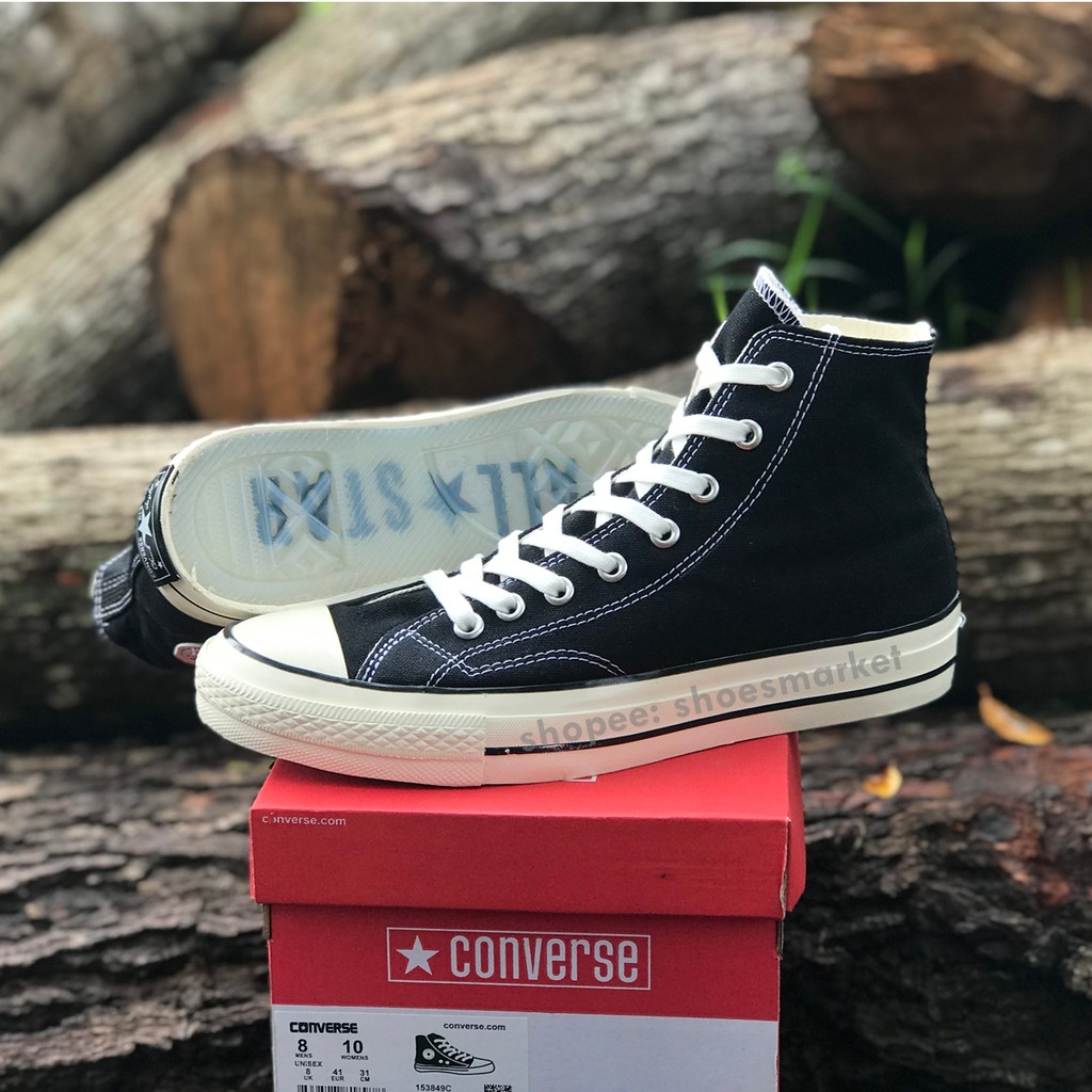 SEPATU CONVERSE 70S HIGH BLACK WHITE ALL STAR CHUCK TAYLOR SOL BENING