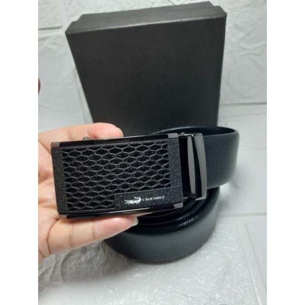 ikat pinggang pria import kulit asli