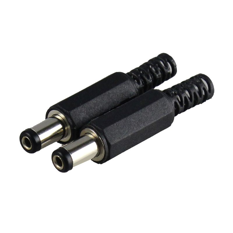 btsg 10 pcs 12V 3A Plastic Male Plugs + Female Socket Panel Mount Jack DC Power Connector Electrical Supplies