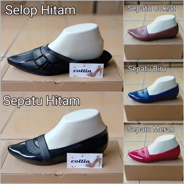 Sepatu Wedges Jelly Collin