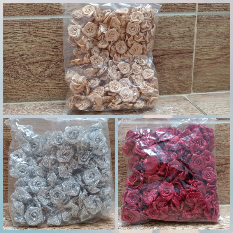 Isi 144 pcs bunga mawar rose 1/2 inch