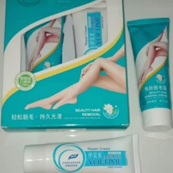 Obat Cream Perontok Bulu Rambut Kumis Jenggot Yofume Cream Original