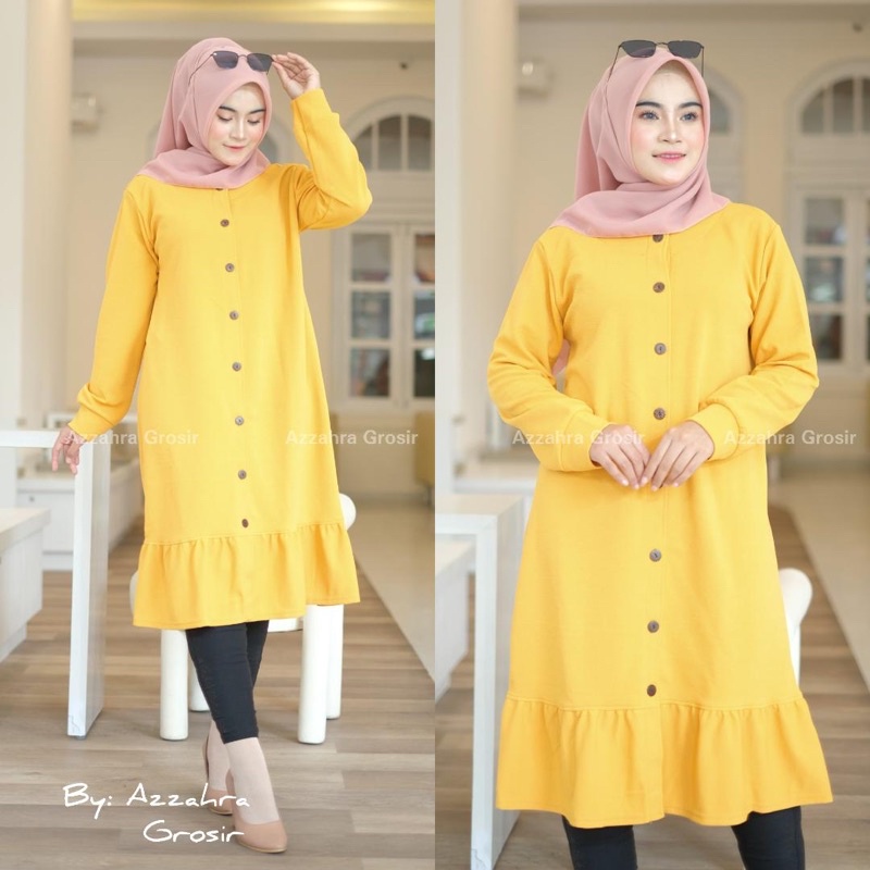 VENITA Tunik - Tunik Wafle Milano LD104 Long Tunik Busui / R.3 - 165-5177