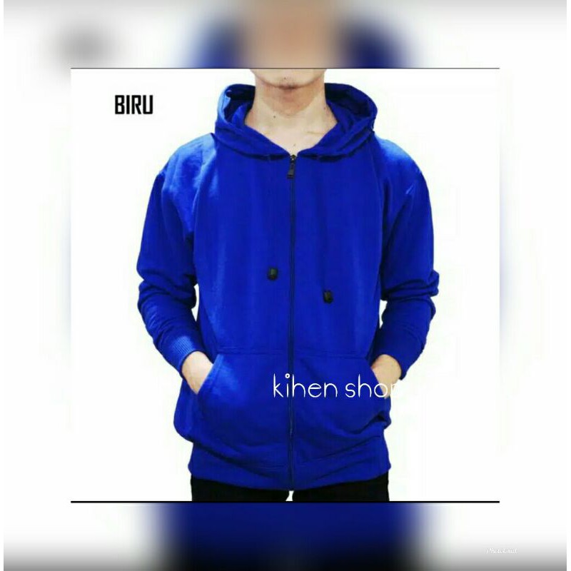 SWETER HOODIE RESLETING DISTRO POLOS biru Elektrik