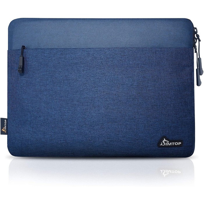 Tas Laptop Sleeve Simptop Shockproof Size 14 15 inch - biru