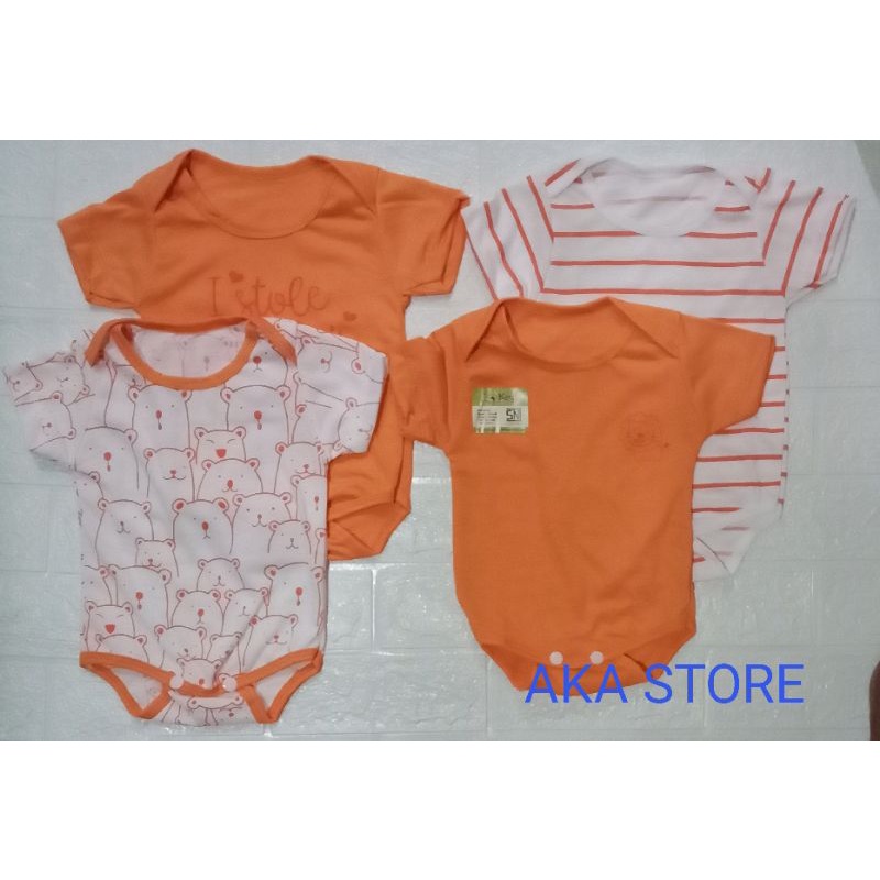 4in1 romper bayi kaos katun halus lucu series