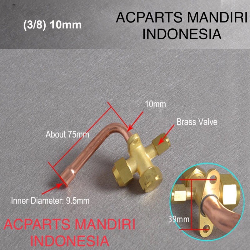 kran outdoor AC 3/8” valve outdoor ac 3/8”