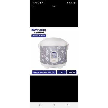 rice cooker miyako mcm 528 (1,8L)