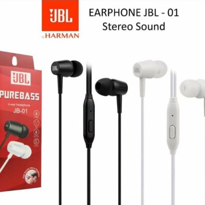 HEADSET JB 01 PUREBASS JBL JB01 HF JB-01 MURAH