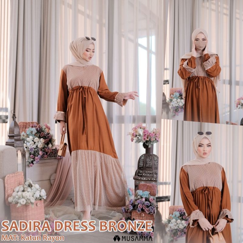 Daster arab SADIRA DRESS by MUSAMMA Dress Rayon Super