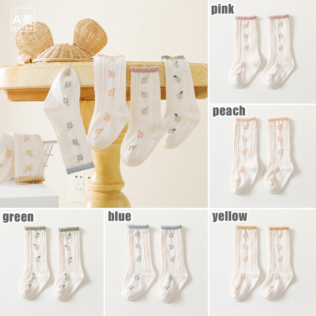 0-3 thn | KAOS KAKI RUFFLE BAYI ANAK IMPOR NEWBORN SOCKS PEREMPUAN catalog QN QBC