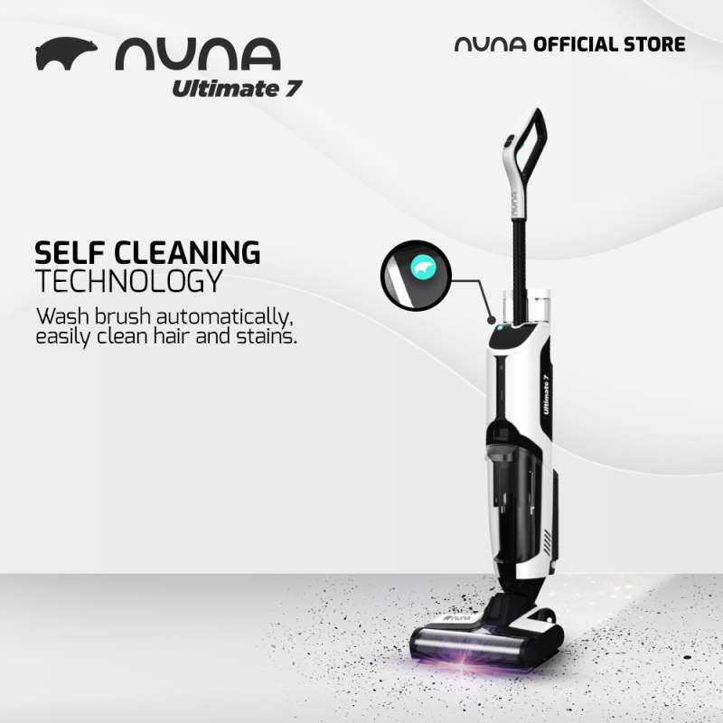 [2 HEPA +  SOFT BRUSH] Nuna Ultimate 7 Wet Dry Steril Cordless Vacuum Cleaner Floor Washer