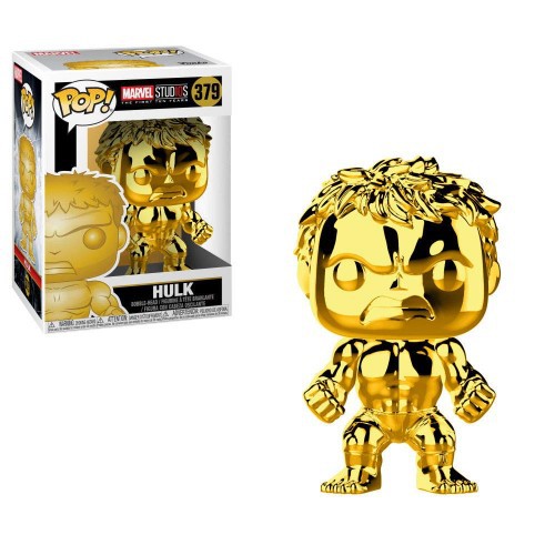 Toys Funko Pop Marvel Studios 10 - Hulk (Gold Chrome)