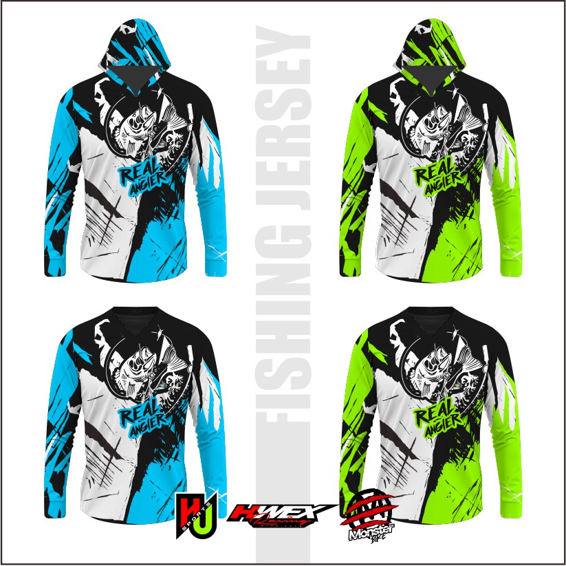 Jersey mancing baju pancing fishing custom printing premium kaos mancing mania kupluk fisher