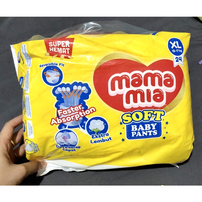 Mamamia XL 24 Soft Baby Pants Popok Celana Anak XL24