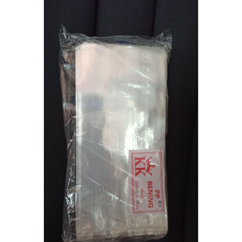 Kantong pp mika tebal 010x10x20cm pp bening kantong snack