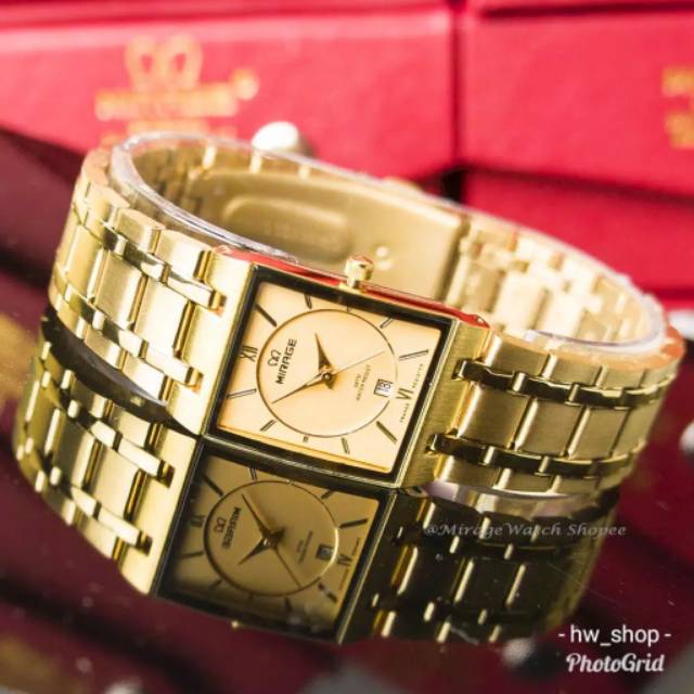 Jam Tangan Wanita Mirage 7908 Kuning Original