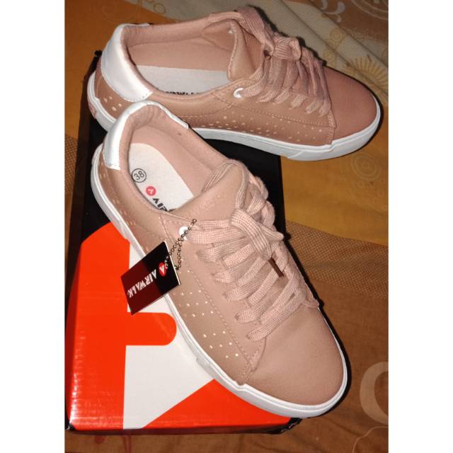 Airwalk Luis Women S Sneakers Shoes Dark Pink Shopee Indonesia
