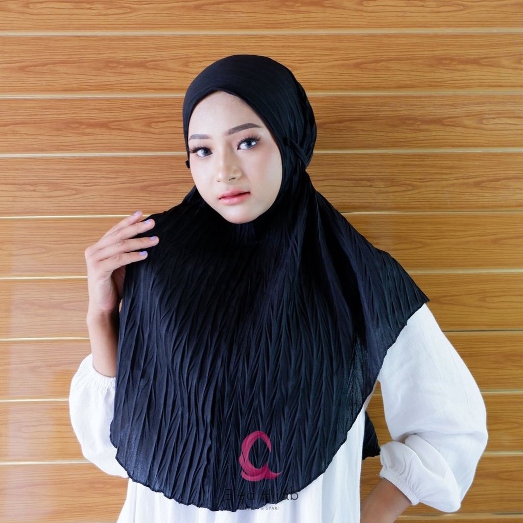 Luna hijab bergo plisket padi bergo maryam plisket full diamond