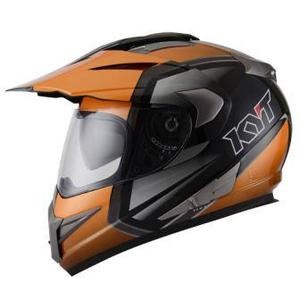 Helm KYT Enduro Supermoto Orange Fullface Super Cross